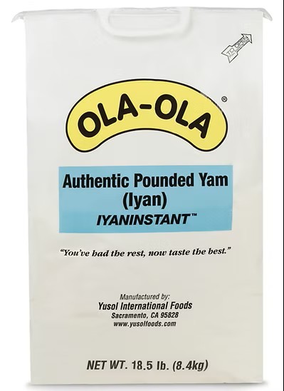 Ola Ola Authenthic Pounded Yam 18.5lb