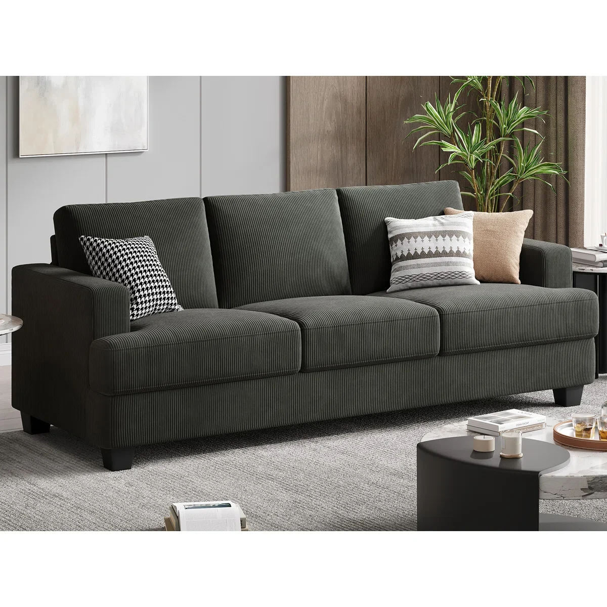 Corduroy 3 Seater Sofa